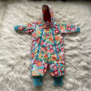 HANNA ANDERSSON 80 GORGEOUS FLORAL SNOWSUIT
